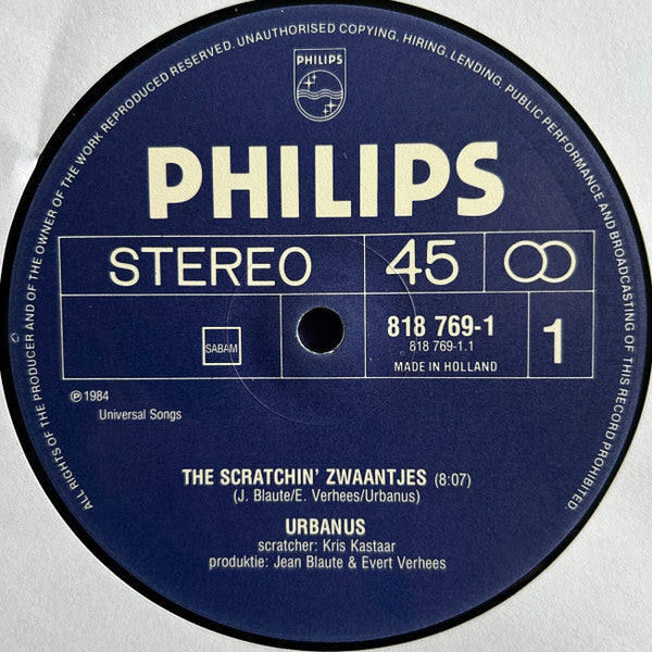 Urbanus, Kris Kastaar -The Scratchin' Zwaantjes