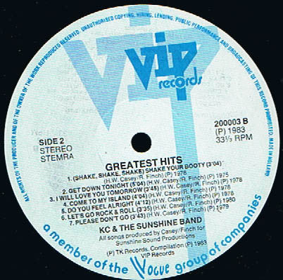 KC & The Sunshine Band -Greatest Hits