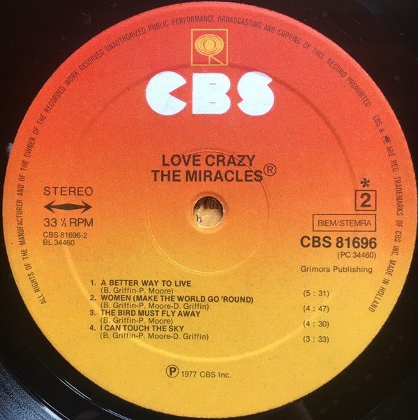 The Miracles -Love Crazy