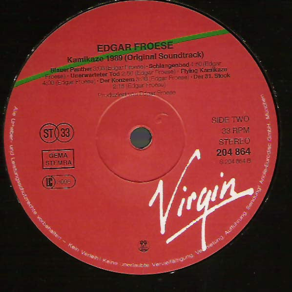 Edgar Froese -Kamikaze 1989