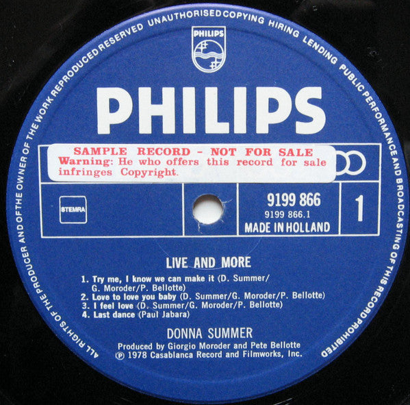 Donna Summer -Live And More