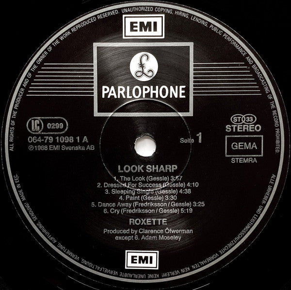 Roxette -Look Sharp!