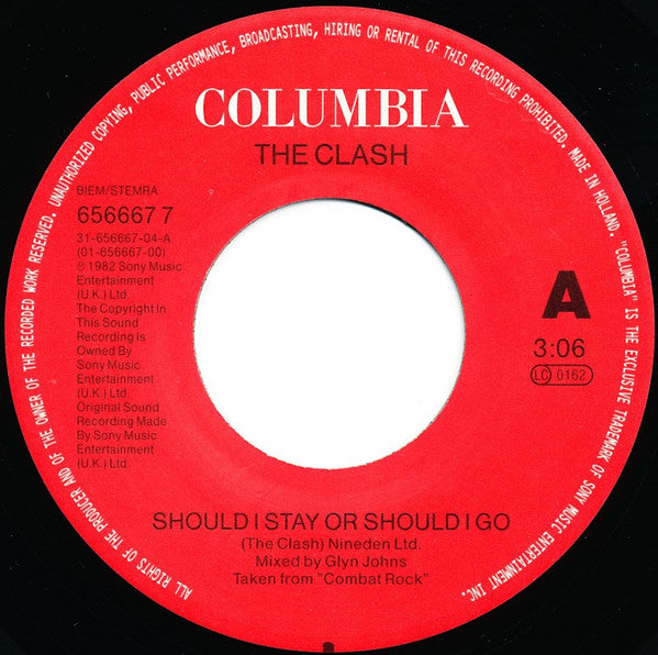 The Clash / BAD II* -Should I Stay Or Should I Go / Rush