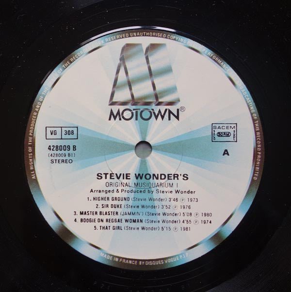 Stevie Wonder - Stevie Wonder's Original Musiquarium 1