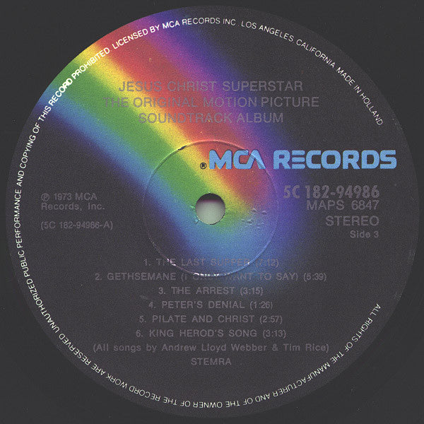 Various -Jesus Christ Superstar (The Original Motion Picture Sound Track Album)