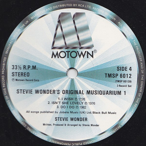 Stevie Wonder -Stevie Wonder's Original Musiquarium I