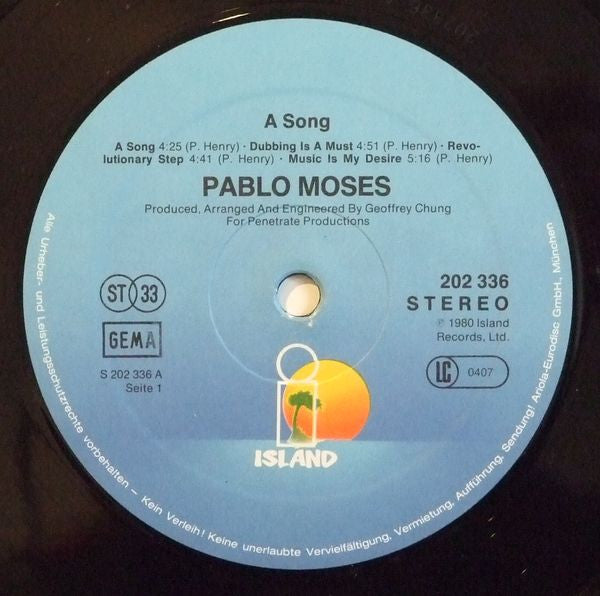 Pablo Moses - A Song