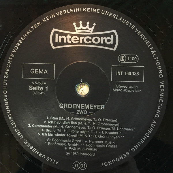 Groenemeyer* -Zwo