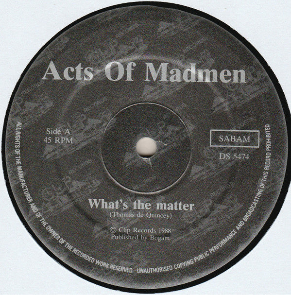 Acts Of Madmen -What's The Matter / The Dream Remix
