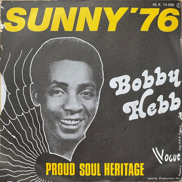 Bobby Hebb -Sunny '76 / Proud Soul Heritage