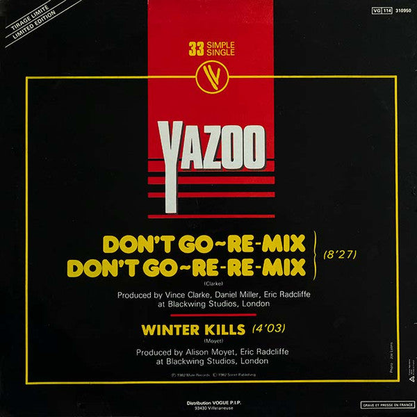 Yazoo -Don't Go Re~Mixes