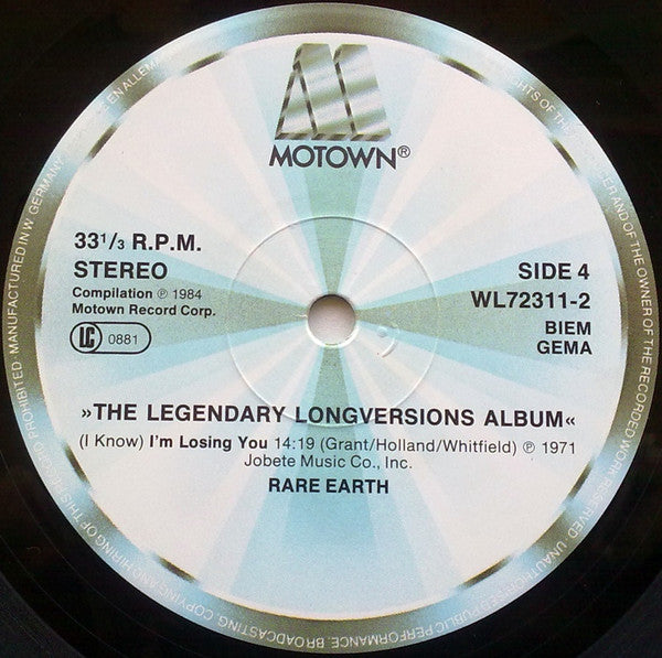 The Temptations / Rare Earth -The Legendary Long Versions Album