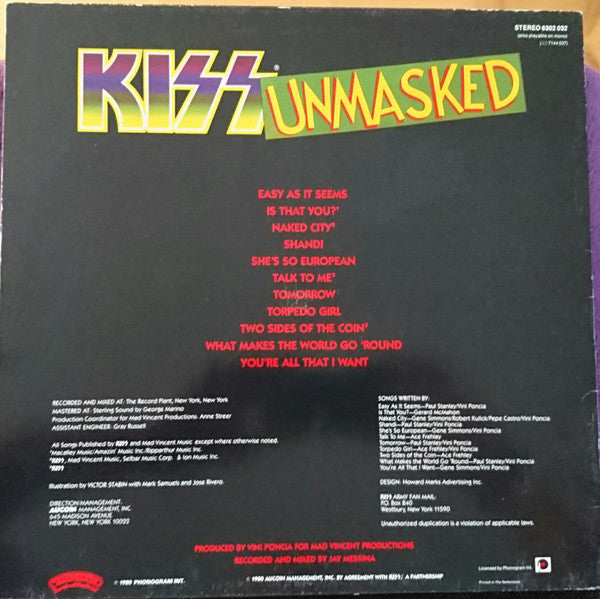 Kiss - Unmasked