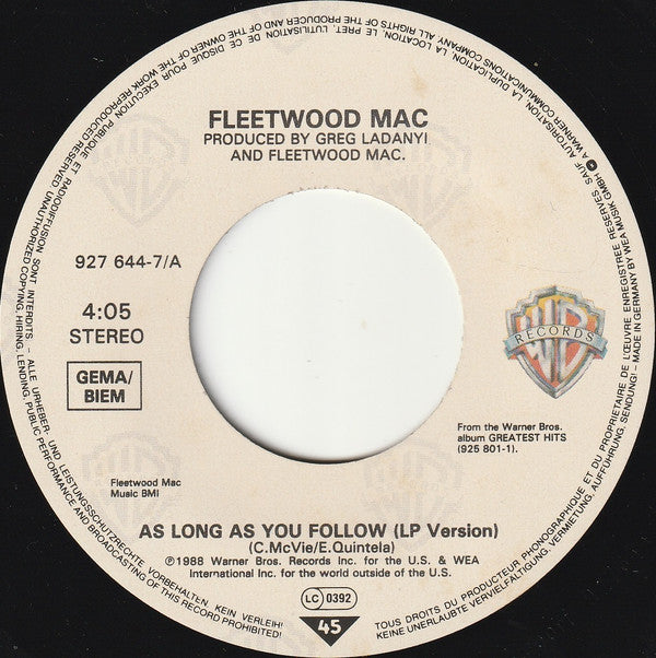 Fleetwood Mac -As Long As You Follow