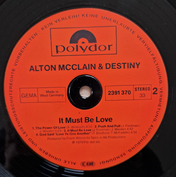 Alton McClain & Destiny -It Must Be Love
