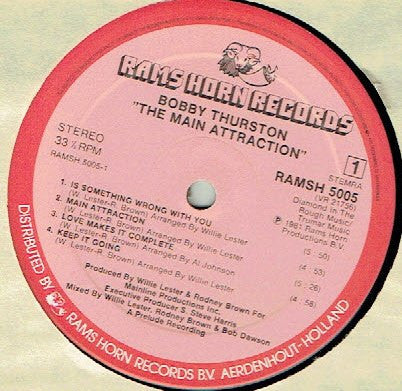 Bobby Thurston -The Main Attraction