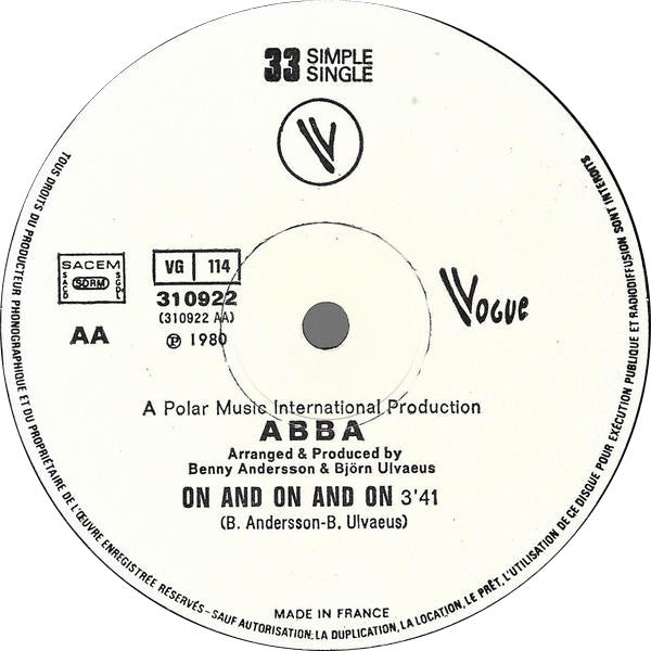 ABBA -Lay All Your Love On Me