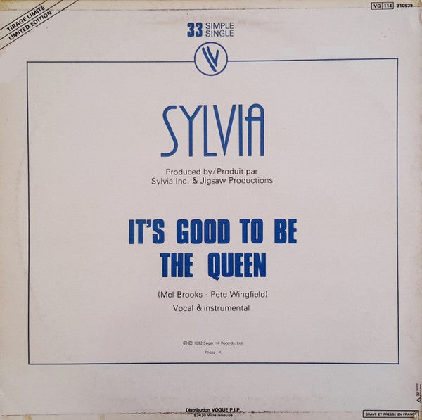 Sylvia* -It's Good To Be The Queen