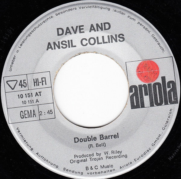Dave And Ansil Collins* - Double Barrel
