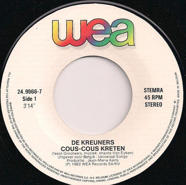 De Kreuners -Cous-Cous Kreten