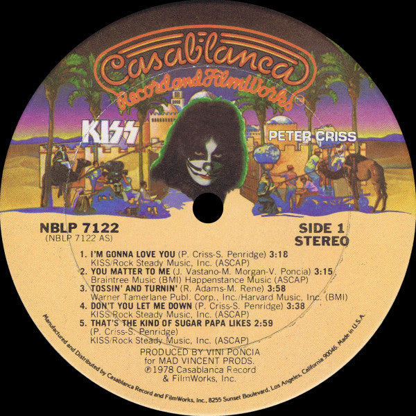 Kiss, Peter Criss -Peter Criss