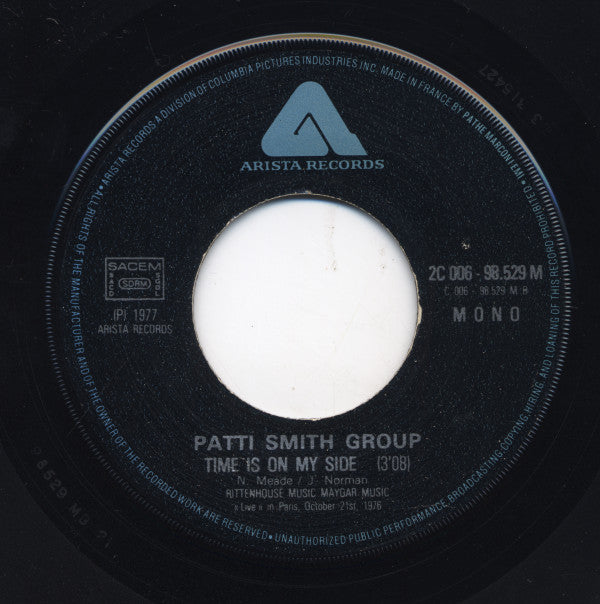 Patti Smith Group -Ask The Angels / Time Is On My Side