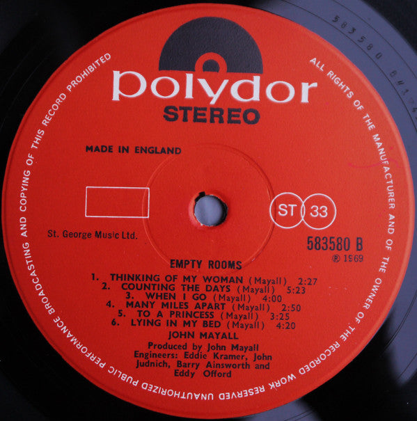 John Mayall - Empty Rooms