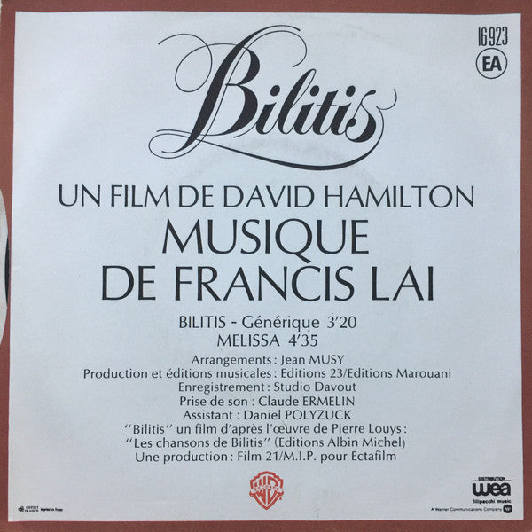 Francis Lai -Bilitis - Générique
