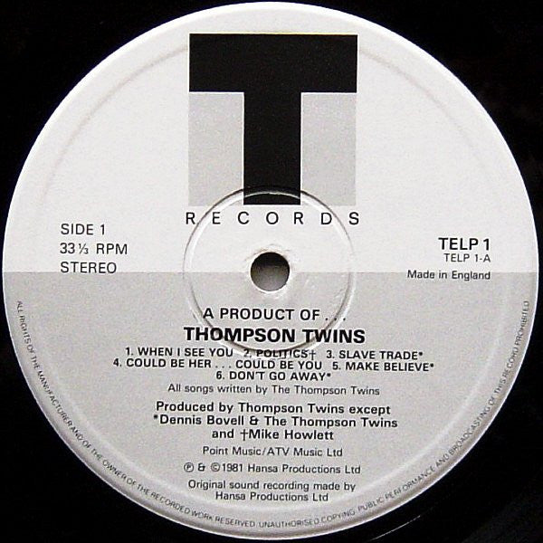 Thompson Twins -A Product Of...
