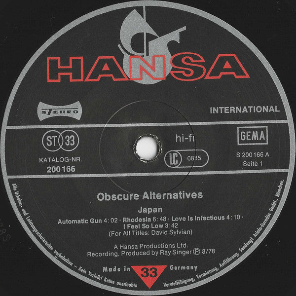 Japan -Obscure Alternatives