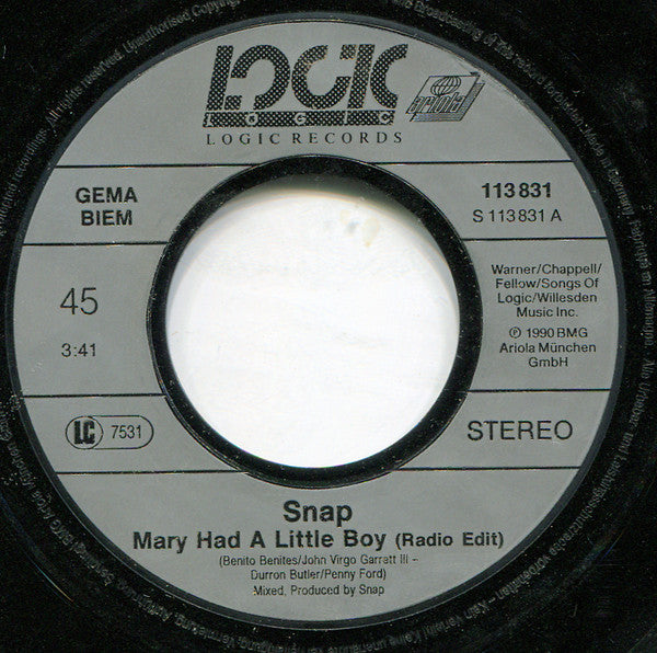 Snap! -Mary Had A Little Boy