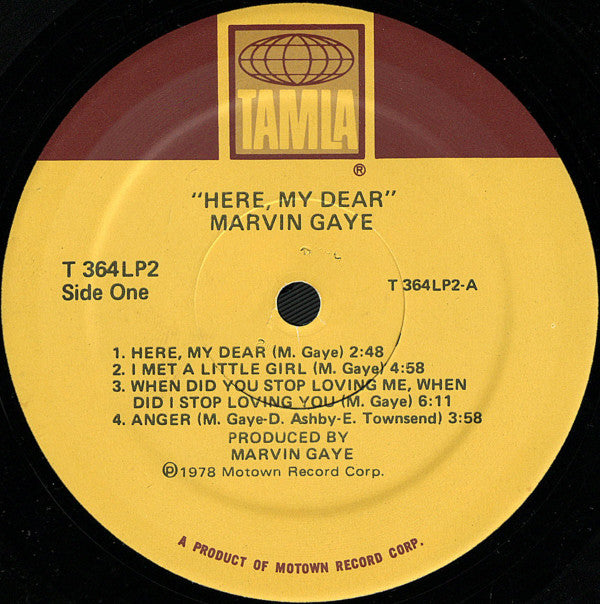 Marvin Gaye - "Here, My Dear."