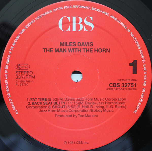 Miles Davis -The Man With The Horn