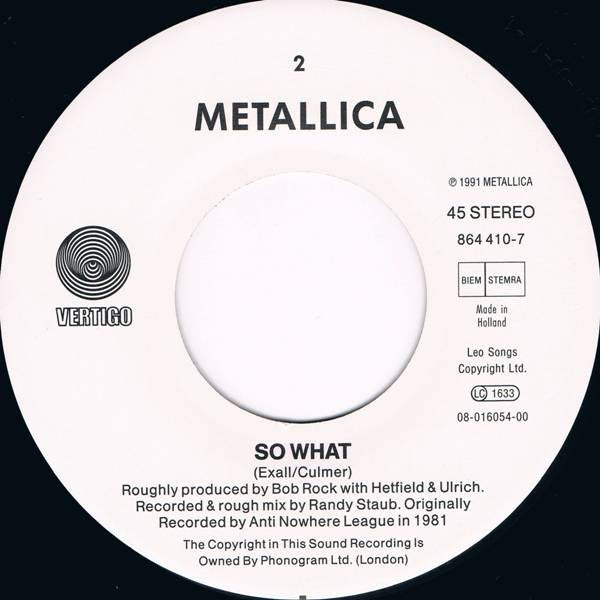 Metallica - Sad But True