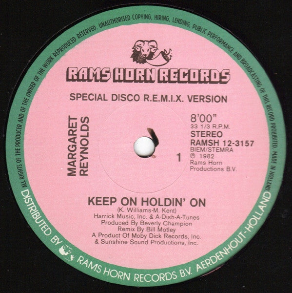 Margaret Reynolds -Keep On Holdin' On
