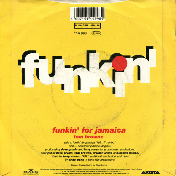 Tom Browne -Funkin' For Jamaica (1991 Remix)