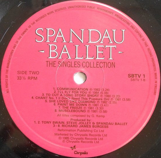 Spandau Ballet -The Singles Collection