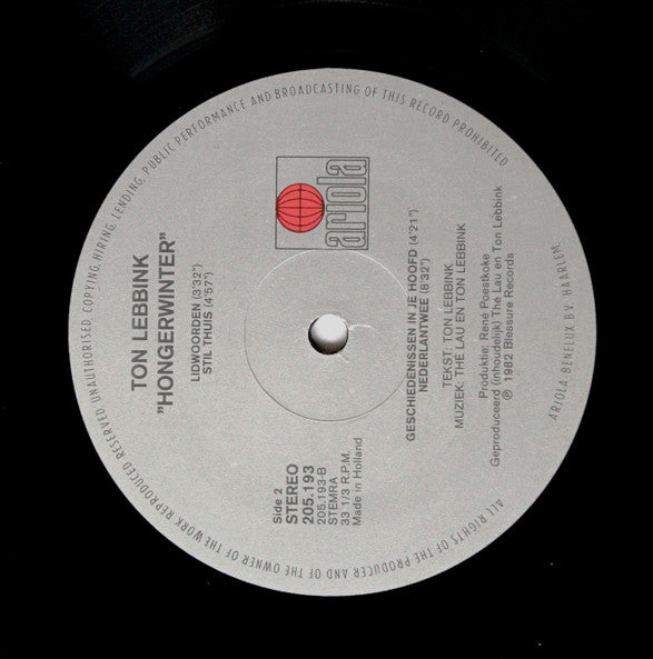 Ton Lebbink -Hongerwinter