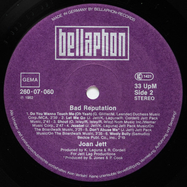 Joan Jett -Bad Reputation