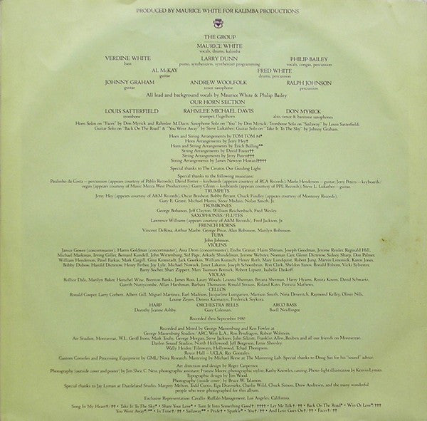 Earth, Wind & Fire -Faces