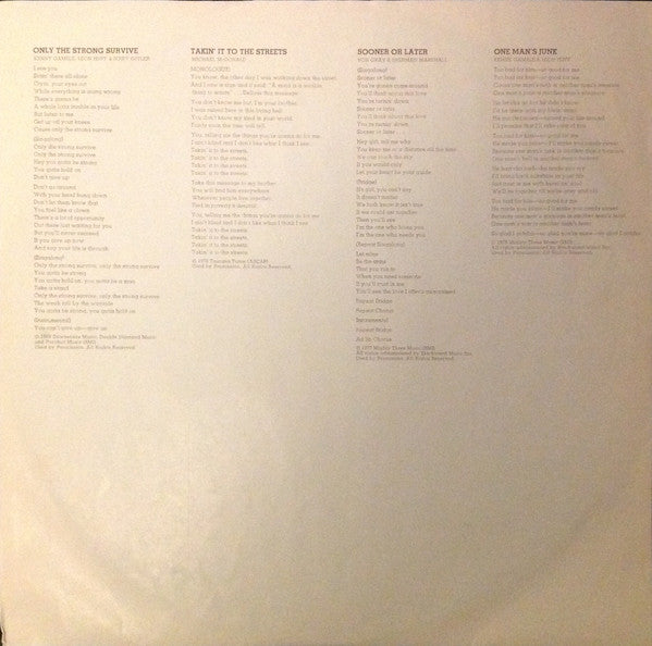Billy Paul -Only The Strong Survive