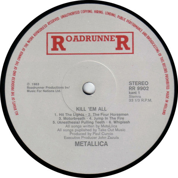 Metallica - Kill 'Em All