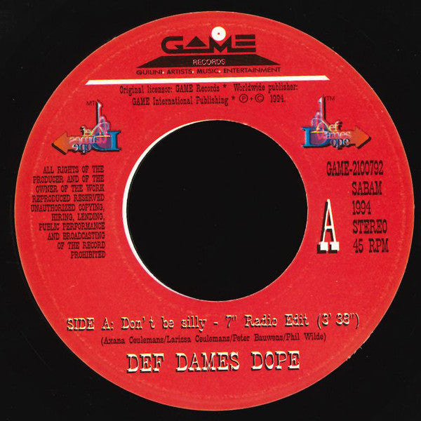 Def Dames Dope -Don't Be Silly