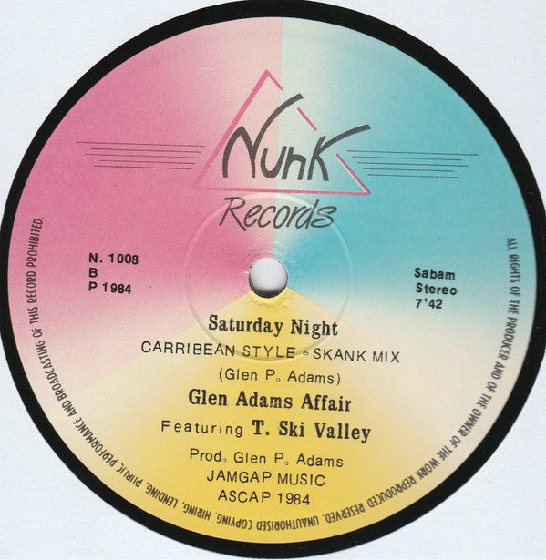 Glen Adams Affair Featuring T. Ski Valley* -Saturday Night