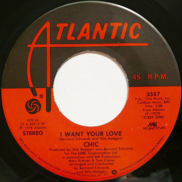 Chic - I Want Your Love b/w (Funny) Bone