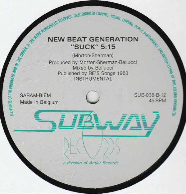 New Beat Generation -Suck The Beat
