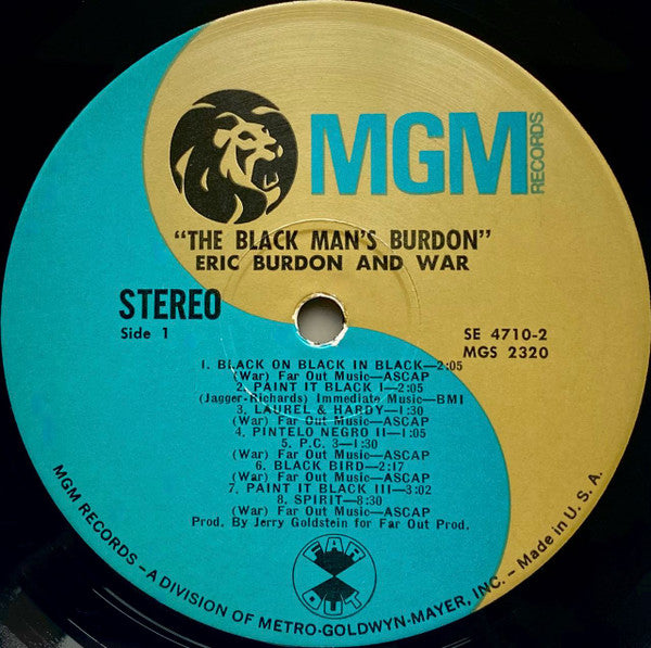 Eric Burdon And War* -The Black-Man's Burdon