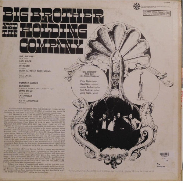 Big Brother & The Holding Company Featuring Janis Joplin -Big Brother & The Holding Company