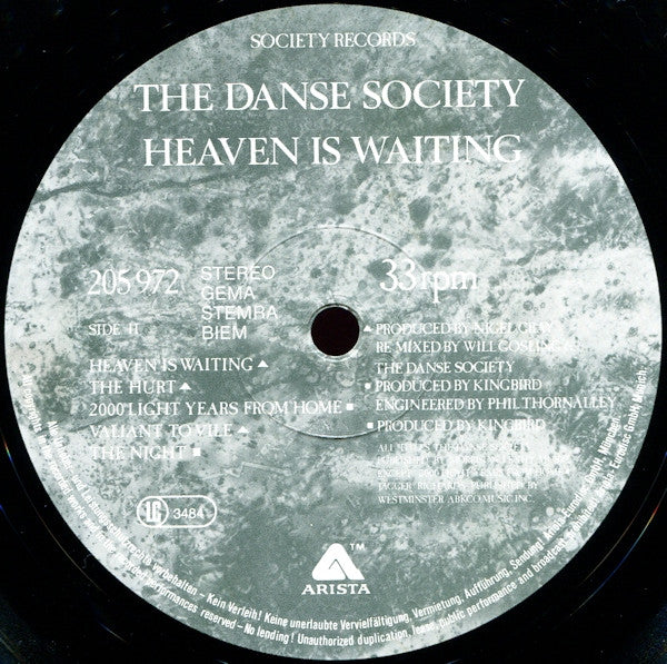 The Danse Society -Heaven Is Waiting