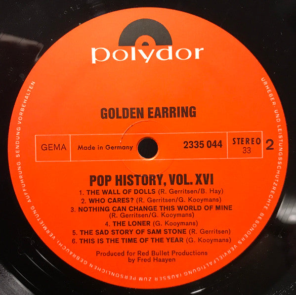 Golden Earring -Pop History Vol. 16